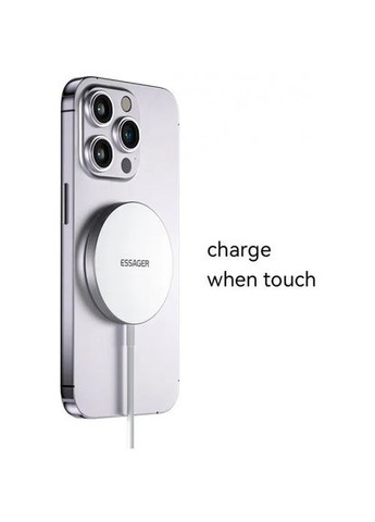 Беспроводное зарядное устройство Qi Magnetic Charger 15W White ES-WC05 Essager (361318963)