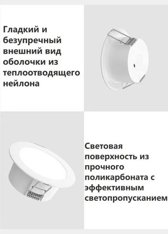 Стельовий точковий світильник — риб'яче око Smart Bluetooth Mesh Version MJTS003 MiJia (277634849)