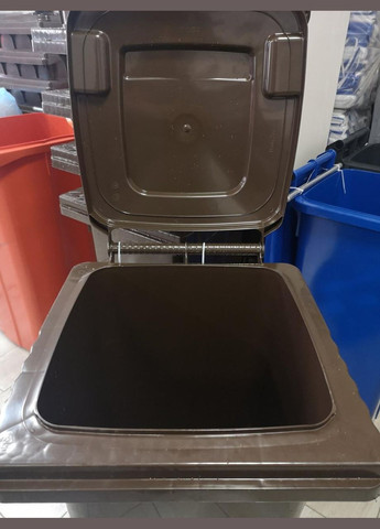 Мусорный бак на колесах "Евро" 120л, пластик, Украина Алеана (322594315)