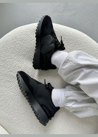 Кросівки жіночі і чоловічі New Balance 327 black | Нью Беланс чорні No Brand чорні демісезони (316231423)