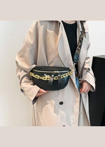 Женская классическая сумка 6079 через плече рептилия No Brand (344446617)