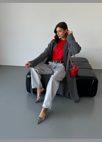 Жіночий кардиган довжини максі без застібки MonCher (347584656)