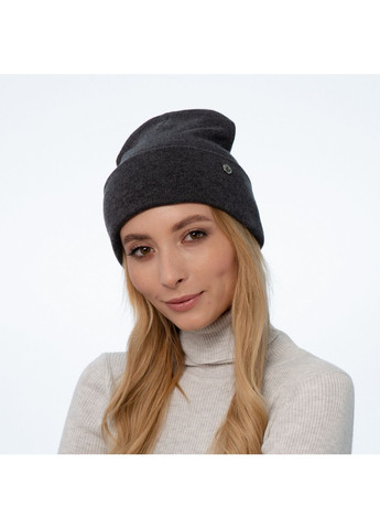 Шапка біні жіноча бавовна сіра JASPER LuckyLOOK 972-781 (322789790)