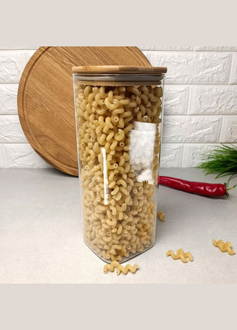 Высокая стеклянная банка 1.85л с квадратным дном Bona (303209493)