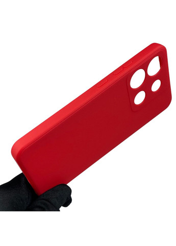 Чехол для Tecno Spark Go 2023 с квадратными гранями с защитой камеры на техно спарк го 2023 красный Infinix (366020247)