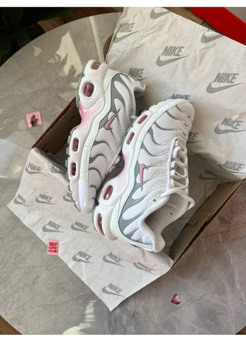 Рожеві Осінні кросівки чоловічі nike air max tn + white pink найк аір макс тн плюс No Brand