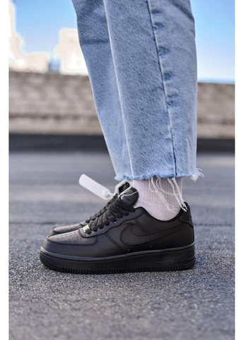 Кроссовки женские Nike Air Force 1 Low 07 Premium Black CW2288 чёрные демисезоны (366196994)