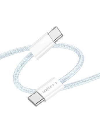 Кабель USB Type-C to USB Type-C / Провод шнур юсб тайп си на юсб тайп си для быстрой зарядки и передачи данных Borofone (334298613)