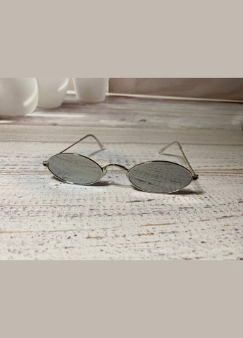 Очки имиджевые солнцезащитные овальные зеркальные унисекс LIGHT (315889479)