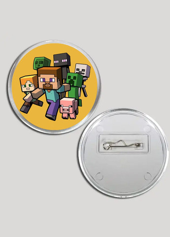 Акриловий значок з друком "MINECRAFT" №1 (27995) No Brand (351592200)