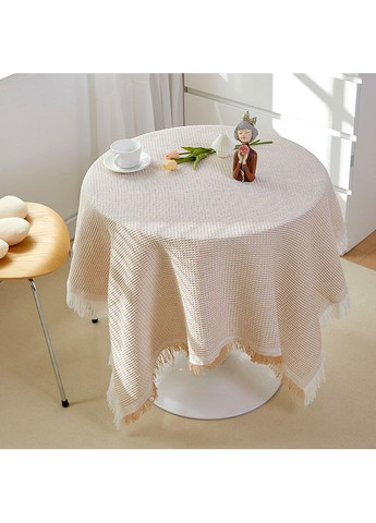 Бавовняна скатертина в клітинку 130*130 см, стильна скатерка «Sweet home» ( ) China (366874708)