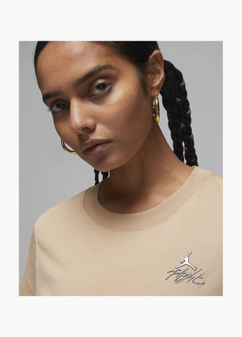 Женская футболка Graphic T-Shirt Beige Dx0373-254 Air Jordan - (326783953)