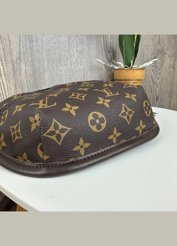 Женская сумка на грудь из экокожи с мягким ремешком малый коричневый (sku_1304) No Brand (330576918)