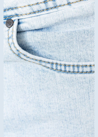 Голубые демисезонные джинсы мужские однотонные, цвет голубой, Ager