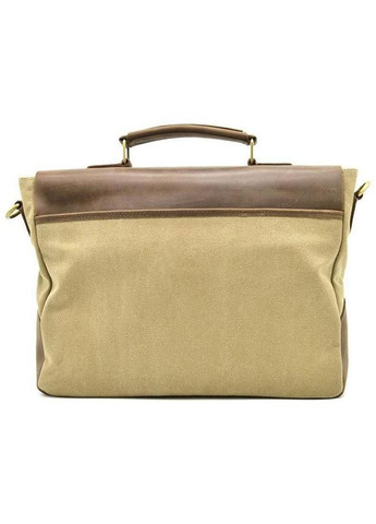 Сумка мужская из натуральной кожи и текстиля портфель в дорогу планшет для документов А4 для телефона Бежевый 34224 TARWA (331861750)