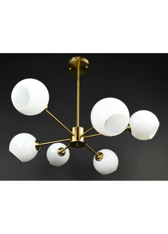 Люстра потолочная на 6 лампочек 27826 Латунь 24-59х80х80 см. Sunnysky (324395978)