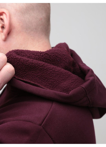 Худи мужское бордовые на флисе Bagarda Пряма (367582981)