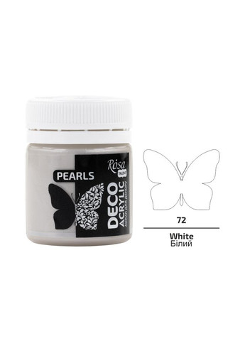 Акрил для декору (72) перламутр 20 мл Rosa Talent (362661046)