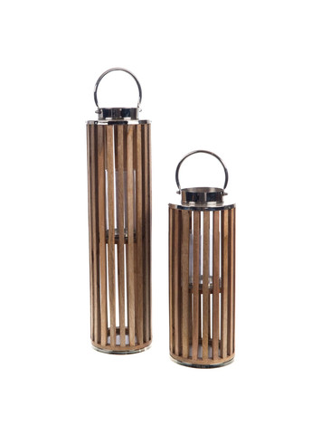 Подсвечник AMADEUS из дерева напольный большой уличный высота 50 см (164234) J-Line (329057890)