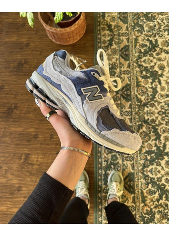 Голубые демисезонные кроссовки мужские new balance 2002r light blue нью беланс 2002r No Brand