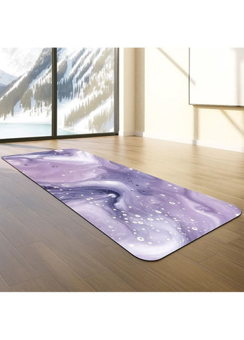 Килимок для йоги та фітнесу, складаний м'який килимок з сумкою перенесенням, спортивний каремат, яскравий 3D-принт No Brand (360920496)