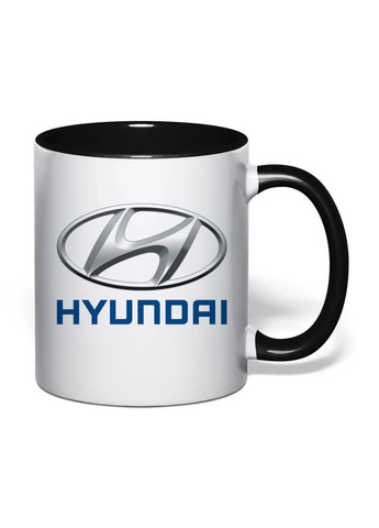 Чашка з друком "Hyundai" 330 мл (колір чорний) (34006) No Brand (366303527)