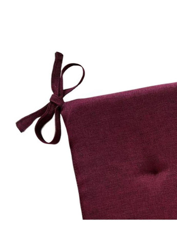 Подушка для стільця рогожка см бордо No Brand (324828740)