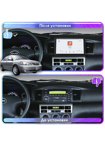 Штатная магнитола для BYD F3 I 2005-2013 экран 9" 4/64 QLED CarPlay 4G Wi-Fi GPS 360 Prime 5шт Lesko (336203920)