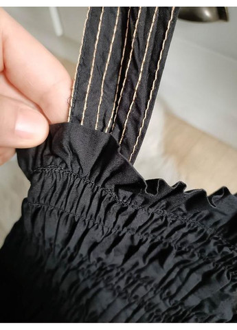 Чорна сукня з контрастними строчками Zara