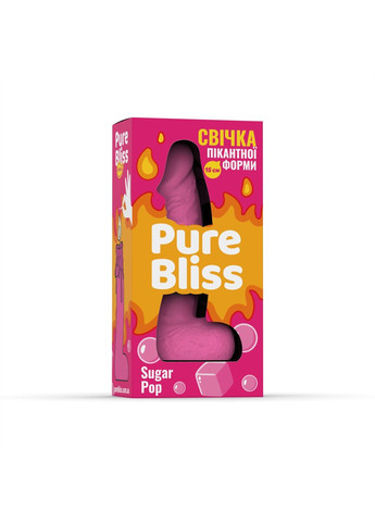 Ароматная свеча пикантной формы Pink Sugar Pop (Жвачка) 15 см Pure Bliss (369609684)