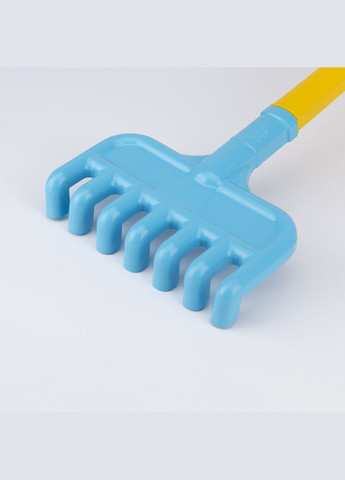 Набор для песка 2391 лопата + грабли Сине-желтый (2000989616801) shop (2000989616801) ТехноК (366397407)