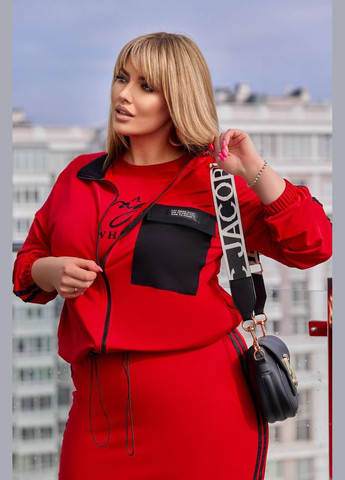 Женский костюм двойка платье и кофта цвет красный р.46/48 453740 New Trend (286330225)