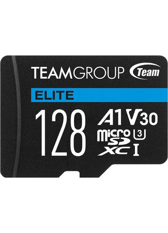 Картка пам'яті MicroSDXC 128 GB UHSI (U3) V30 A1 Elite (TEAUSDX128GIV30A103) Team (278015894)