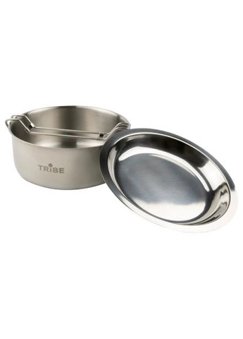 Набір туристичного посуду Tourist Set 1,2 л сталевий (T-FG-0008-metal) Tribe Tourist Set 1, 2 л сталевий (370014981)