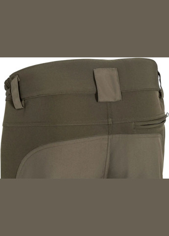 Оливковые демисезонные брюки No Brand