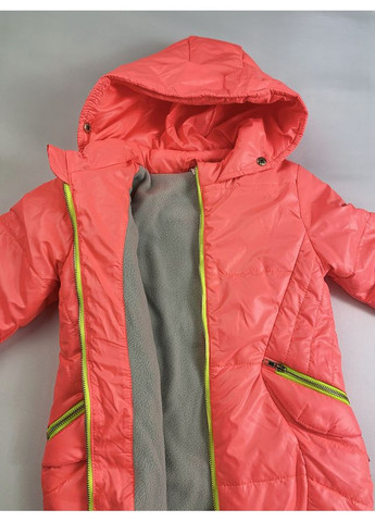Коралловая демисезонная куртка демисезонная для девочки Одягайко