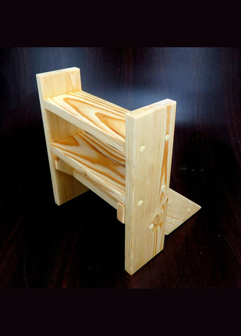 Підставка для квітів з дерева Канарія ваніль (ЦВП-000902) No Brand (328225596)