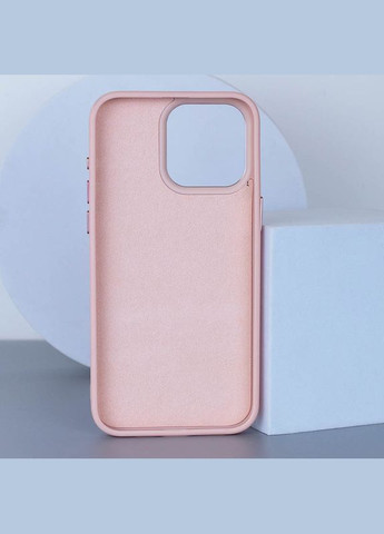 Шкіряний чохол Bonbon Leather Metal Style with MagSafe для Apple (6.7") Рожевий | Light pink Epik iPhone 15 Pro Max (300095980)