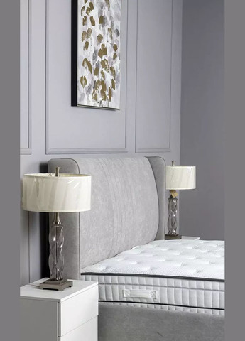 Двоспальне ліжко Лагуна 160x200 сіре з підйомним механізмом Welovemebel (347324589)