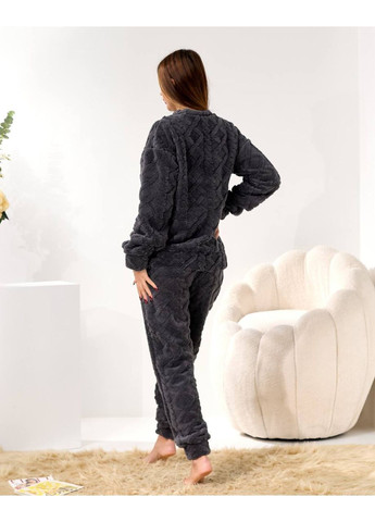 Сіра зимня піжама світшот + брюки Україна UMButik