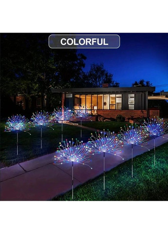 Садовий світильник на сонячній батареї 60 LED RGB No Brand (351582140)