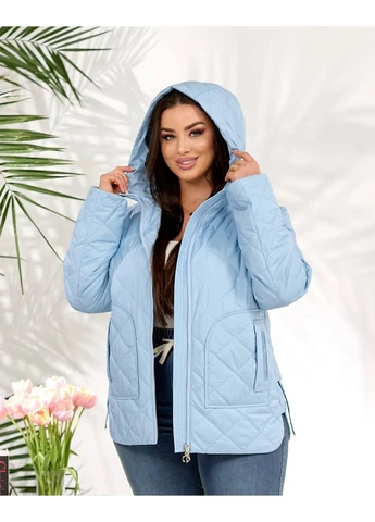 Блакитна стильна куртка No Brand