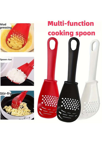 Багатофункціональна кухонна ложка з терткою та ситечком 6 в 1 (тертка, шумівка, вінчик, прес, сито, лопатка) Kitchen Master (338656775)