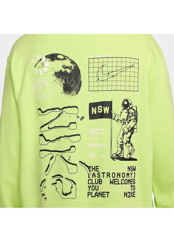 Худі чоловіче Club Ft Moon Gfx Green Nike (364837922)