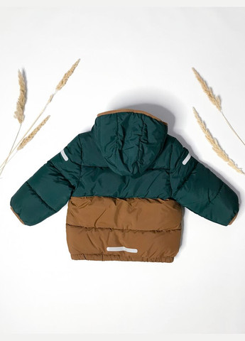 Зелена зимова куртка 110-116 см зелений артикул л236 H&M