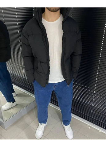 Чорна зимня чоловіча куртка зима матова плащівка канада,синтепон 250 Україна