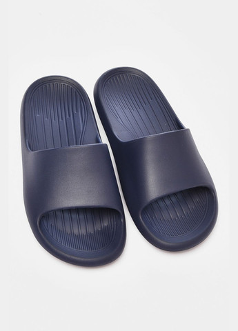 Темно-синие шлепанцы пена женские темно-синего цвета Let's Shop