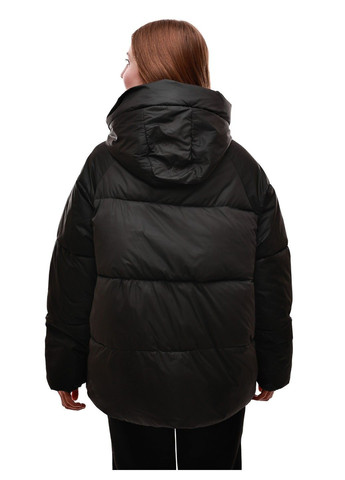 Черная зимняя куртка зимняя женская No Brand