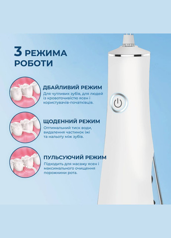 Портативний іригатор Luxury Travel Black (6374059050915) Seago (342329623)