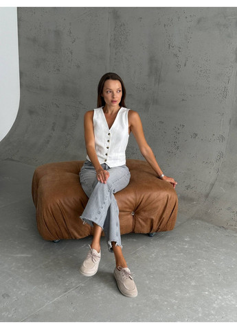 Мокасини NikArt barefoot з натуральної замші — бежеві No Brand (352260482)